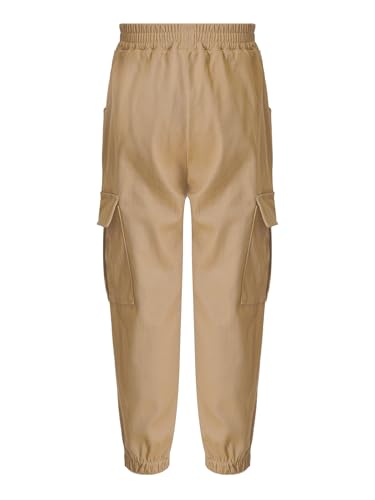 Boys Cargo Pants Elastic Waist Casual Jogging Trousers Bottom Jogger Pants Sweatpants for Kids 6-14 Years3