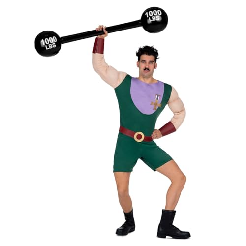 My Other Me - Disfraz Forzudo Hombre, talla XL.Incluye bigote