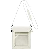 キングジム ミニバッグ フラッティ ワンマイル 中身が見える Mサイズ 白 5564-W