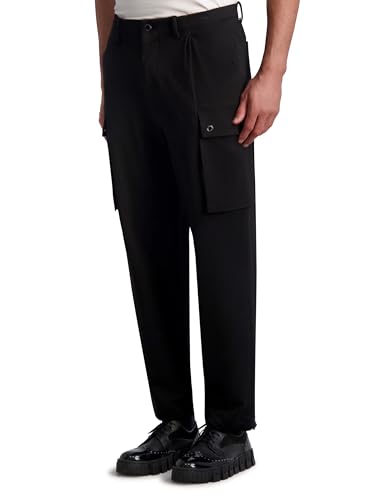 KARL LAGERFELD Men's Stretchy Soft Dressy Cargo Pant3