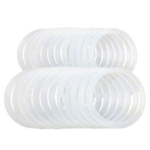 Anillos de sellado para tarros, 10 juntas de goma herméticas de silicona, duraderas, a prueba de fugas, aptas para alimentos, perfectas para de latas, almacenamiento de tarros, microondas