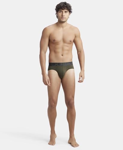 Image of Jockey IC27 Men Tactel Microfiber Elastane Stretch Solid Brief (Pack of 2)
