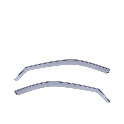 Modifycar - Deflectores Compatibles con Seat Leon I 1999-2005 - Vidrio Acrílico Duradero - Derivabrisas Delanteros Ahumados para Ventanillas - Instalación Interior - 2 Unidades