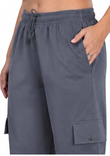 Image of CUPID Women Smart Slim Fit Easy Wash Cotton Cargo Pants