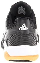 adidas Women's Volley Team W Black/White/Metallic Silver/Gum 9 B - Medium
