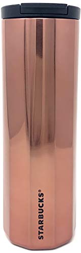 Starbucks Vacuum Insulated Stainless Steel Traveler Tumbler Coffee Mug 16 Oz - Rose