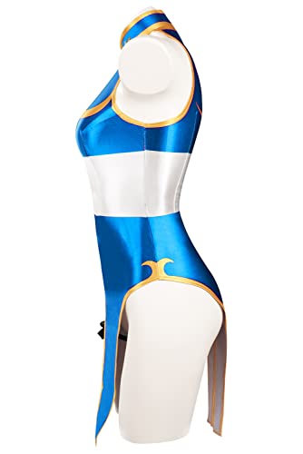 Maillot de bain une pièce anime cosplay Chun-Li bikini femme taille XL plage - 5