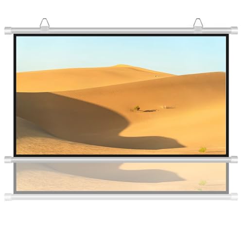 Pantalla de proyección manual 60 pulgadas 16:9 miniatura 1