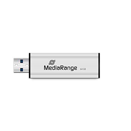 MediaRange USB-Stick USB 3.2 Gen 1 64GB, Silber