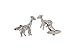ANAZOZ Herren Manschettenknöpfe Kupfer Manschettenknopf Lustig Giraffe Elegante Cufflinks Hemdanzug Silber mit Kostenlose Gravur