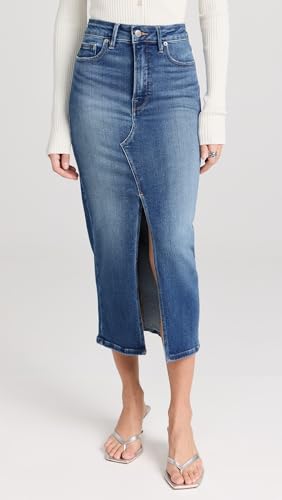 Good American Women's Slit Front Midi Skirt2