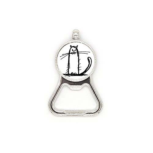 Petit chat SLE Black Line Décapsuleur métal bière acier inoxydable résistant