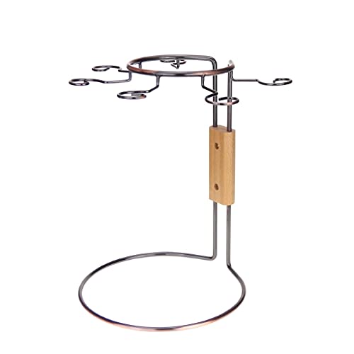 Soporte para botellas de vino de hierro forjado y metal miniatura 3