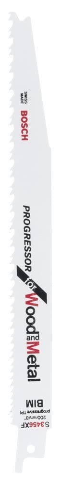 Bosch Professional Bosch S3456xf Progressor Wood And Metal Cutting Reciprocating Sabre Saw Blades