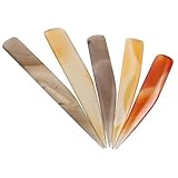 UKCOCO Pulidor de Joyas de Ágata Natural 5 Piezas, Herramienta Manual para Bruñir Anillos y Pulir Plata, Tamaño Mini, para Artesanía y Mantenimiento de Joyería