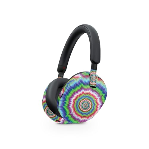 Image of MightySkins Carbon Fiber Skin Compatible with Sony WH-1000XM5 Headphones - Vibration | Protective, Durable Textured Carbon Fiber Finish | Easy to Apply, Remove, and Change Style