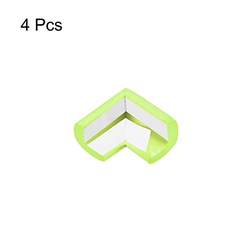 Image of uxcell Corner Guards Edge Protectors, 4Pack Foam Safety Bumper L Shape, 55mm /2.16 inch(L) for Furniture Corner Table Edge Guard, Grass Green