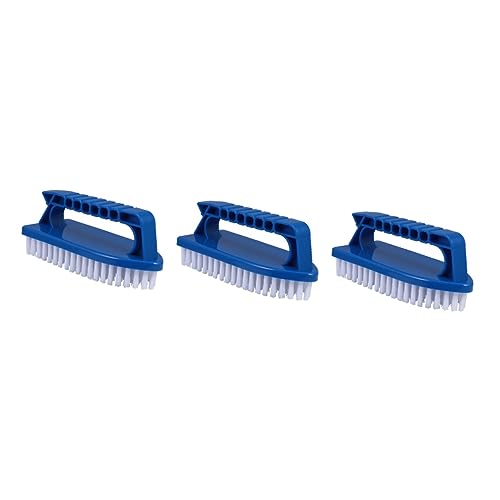 Mikikit 3pcs Multi Purpose Tile Scrub Brush Heavy Duty Cleaning Brush for Pool Bathroom Shower Sink Floor