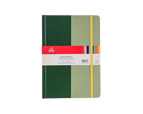 Image of Hello, Artist! Journal, A5, 5.7 inch x 8.2 inch, Forest Green /Green, Dotted Paper, 180 Pages, Suitable for Any Dry Media, For Writing, Travel, Business, Work, School