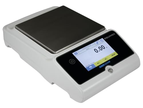Adam Equipment Equinox Precision Balance for Labs, Research and QC, Science classrooms, Precision Counting, Production, Manufacturing, Large Touchscreen, ETB 3202e, 3200g x 0.01g