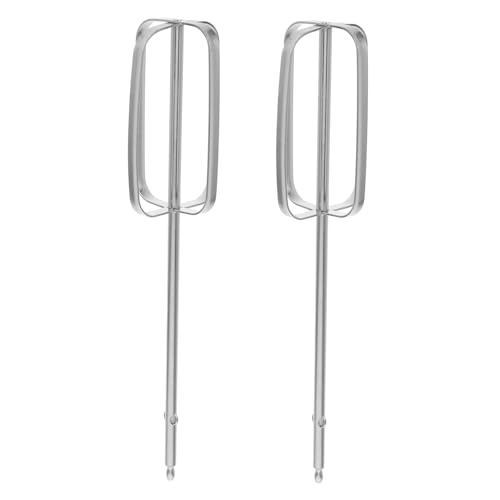 Garneck Batidor Manual de Acero Inoxidable 2 Piezas, Accesorios para Batidoras de Huevos y Masa, Repuestos para Uso Doméstico en Cocina y Proyectos de Repostería