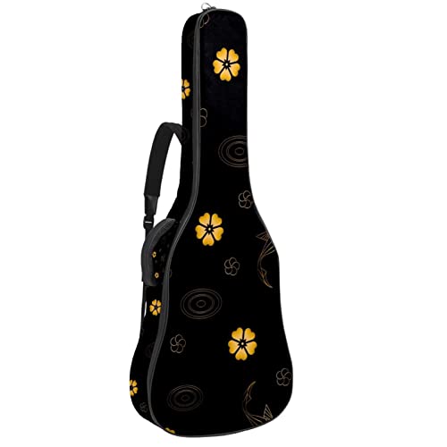Sac à dos imperméable pour guitare acoustique classique 109cm motif requins