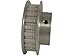 BandB Manufacturing 24XL025M6FA8 Timing Pulley, 24 Teeth, XL Pitch for 0.25" Wide Belts, 1 Flange and Hub Serves as Second Flange