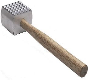 NEW, Extra Large Heavy-Duty Meat Tenderizer Mallet, Meat Tenderizer Hammer, Double-sided, Commercial-Grade, Wood Handle by Onesource