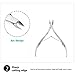 2 Pcs Professional cuticle trimmer, Cuticle Nippers Cuticle Cutter – Stainless Steel Cuticle Nippers with Pointed Blades – Essential Nail Tools for Manicure and Pedicure