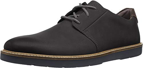 Clarks Men's Grandin Plain Oxford, Black Leather, 10.5 M US