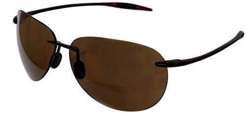 SAMBA SHADES Maui Sports Pilot Bifocal Reading Sunglasses Ultra Flex TR90 Readers Under the Sun3