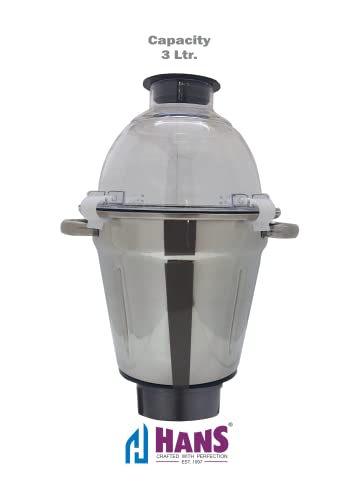 HANS Dominar X Pro 2500W 3.5HP Mixer Grinder 3 Jar Black - Image 4
