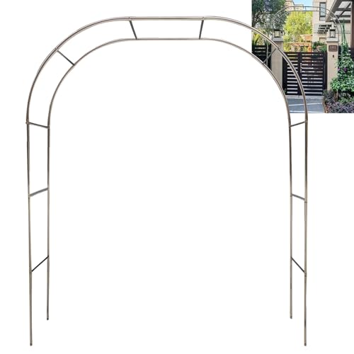 Łuk ogrodowy ze stali nierdzewnej, wysokość 240 cm x 4 m szerokości, trwała altana do roślin pnących, idealna na wesela i dekoracje zewnętrzne