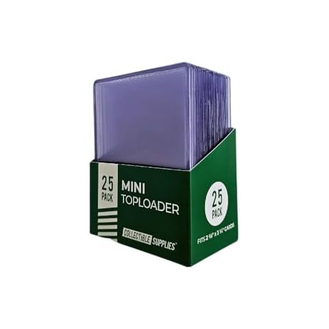 Collectible Supplies Mini Toploaders for Cards or Stickers 2 3/8" x 3 1/4" - 25 Pack Top Loaders 35pt. (25 pack) Cover