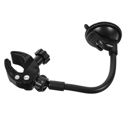BESTYASH Soporte para secador de Pelo montado Ducha Poseedor Titular de la Secadora baño Soporte de Pared para secador de Pelo Taza de succión Soporte para secador de Pared Metal Negro