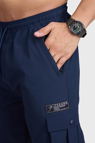 Image of FUAARK Script Regular Fit Sports and Gym Mens Cargo Joggers