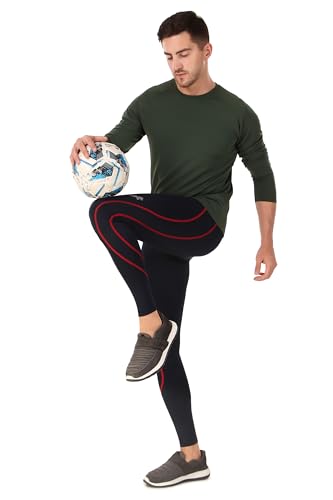 Image of ReDesign Apparels Men's Polyester Compression Pant /Tights /Megging for Gym, Running, Cycling, Yoga & All Sports