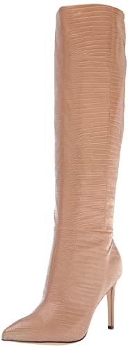 Bottes Nine West Richy en lézard brun clair idéales pour vos journées de travail et soirées chic