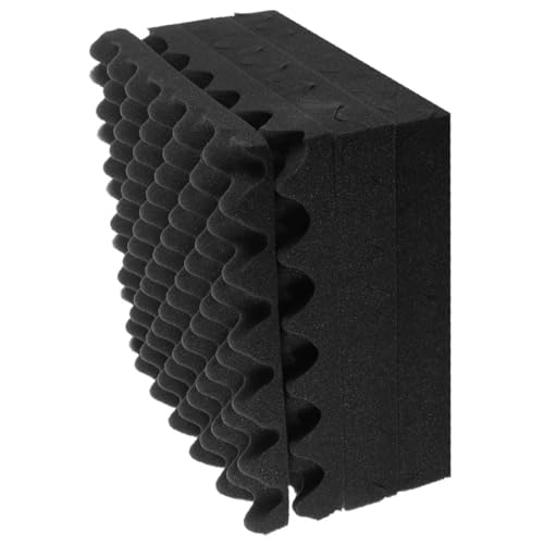 6 piezas Paneles absorbentes de sonido Almohadillas de aislamiento para monitores Estudio Aislamiento acústico para equipo de estudio musical miniatura 1