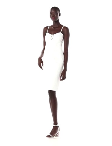 sachin and babi light blue dress Bebe Women's Crystal Mesh Midi Dress - Black main image 0