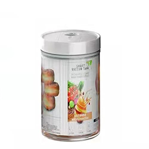 Eugieove Frischhaltendes Kaffee Vakuum Dosen Smart Luftdicht Verschlossener Glas Kanister Kaffeedose Aus Glas BpaFrei Borosilikatglas BehäLter Cover