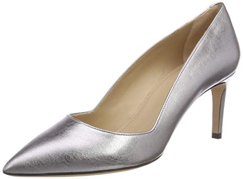 HUGO - Mayfair Pump 70-Lam, Zapatos de Tacón Mujer, Plateado (Silver 049), 41 EU HUGO - Mayfair Pump 70-Lam, Zapatos de Tacón Mujer, Plateado (Silver 049), 41 EU