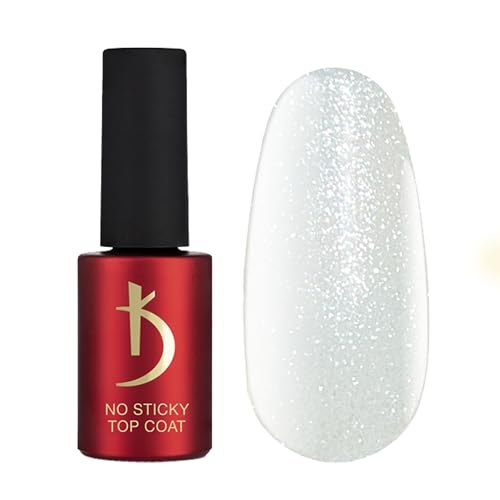 Kodi Professional Top Coat Semipermanente - Top Coat No Wipe Gel UV - Brilliante -7ml- Esmalte Semipermanente Capa Superior en Gel para Uñas - Sparkle