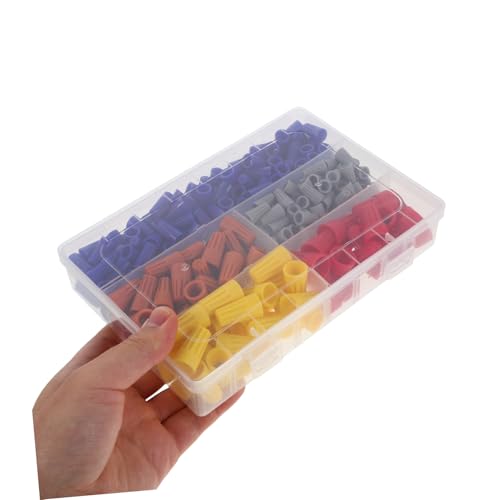 Kit 330 connecteurs de fils électriques à vis spirale avec boîtier portable