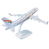 QHQQXN 1 400 18,7 cm con Ruedas avión Airbus A380 para Juegos de Modelos de avión estático del Sur de China