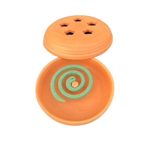 Contenitore Di Terracotta Artigianale Per Spirali Antizanzara