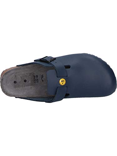 Image of Birkenstock Original Boston ESD Leather Narrow Width, Blue 42 N EU