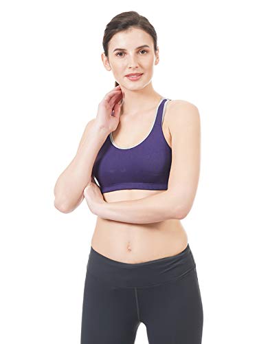 Amante low impact cotton non-padded wirefree racerback sports bra