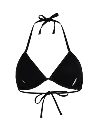 WDIRARA Women's Goth Skull Triangle Halter Bikini Top Rhinestone Tie Back Swimsuit Tops Swimwear2