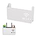 WiFi/WLAN günstig Kaufen-YEJAHY WiFi-Router-Aufbewahrungsbox, Wandhalterung, Wohnzimmer, TV-Wandregal, Set-Top-Box, Regal, für Heimdekoration (weiß)